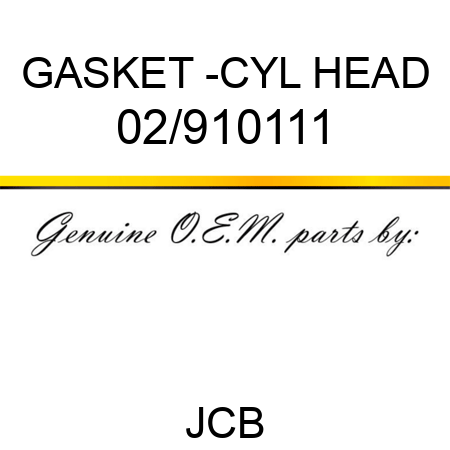 GASKET -CYL HEAD 02/910111