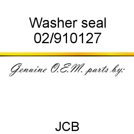 Washer, seal 02/910127