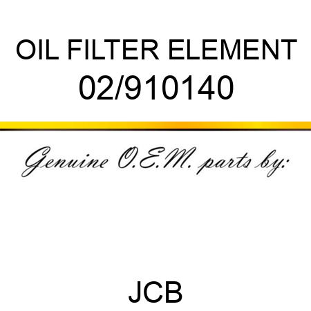 OIL FILTER ELEMENT 02/910140