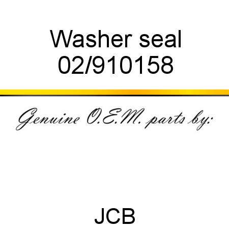 Washer, seal 02/910158
