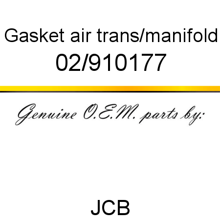 Gasket, air trans/manifold 02/910177
