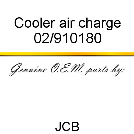 Cooler, air charge 02/910180