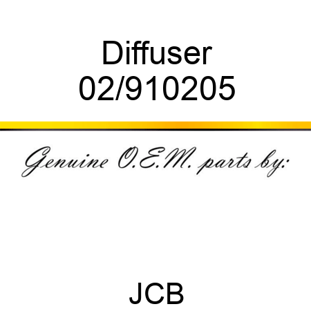 Diffuser 02/910205