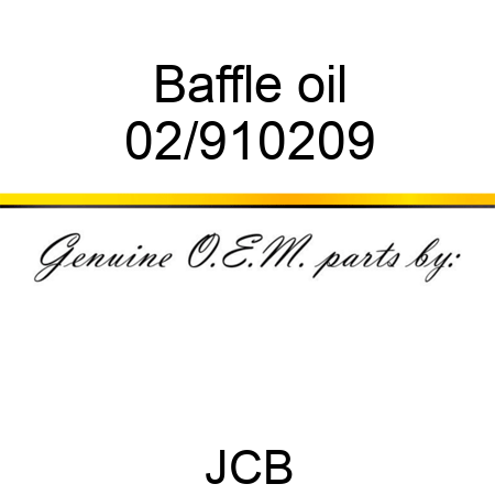 Baffle oil 02/910209