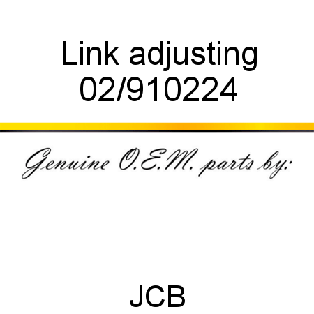 Link, adjusting 02/910224