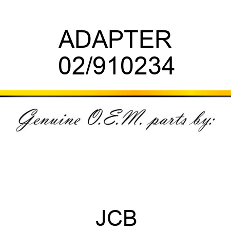 ADAPTER 02/910234