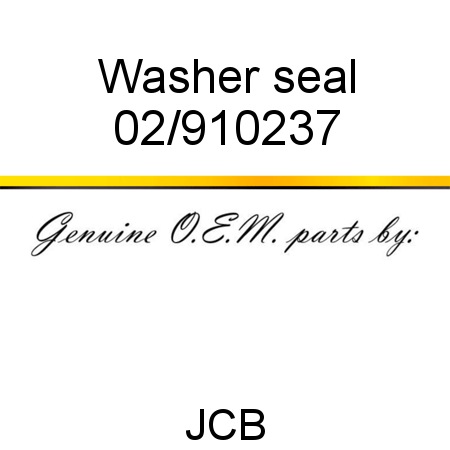 Washer, seal 02/910237