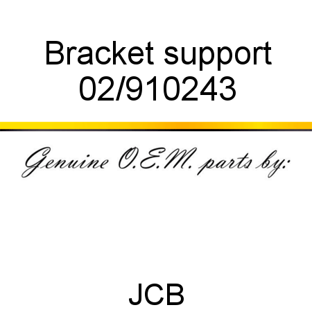 Bracket, support 02/910243