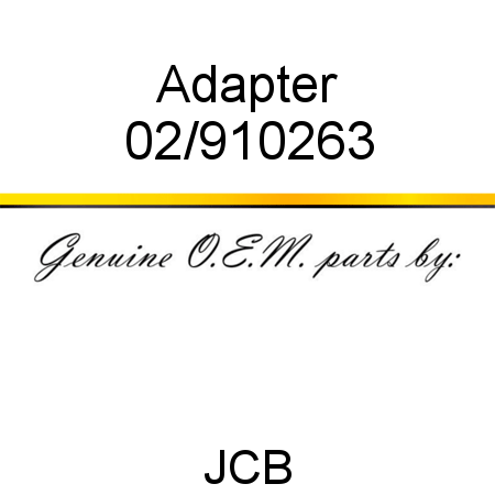 Adapter 02/910263