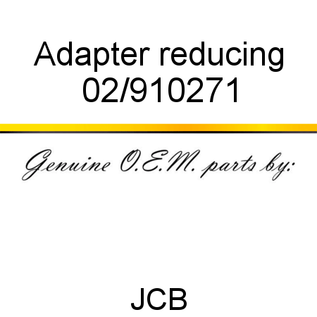 Adapter, reducing 02/910271