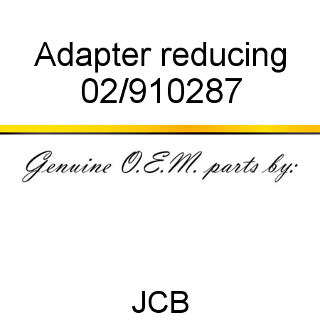 Adapter, reducing 02/910287