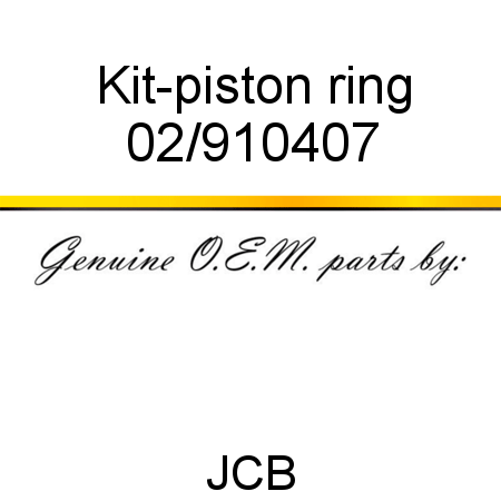 Kit-piston ring 02/910407