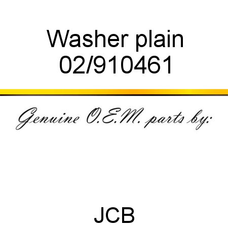 Washer plain 02/910461