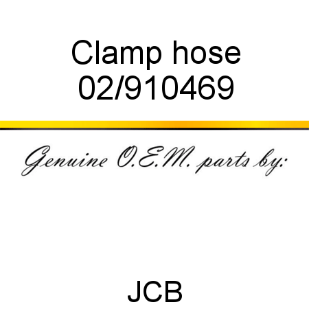 Clamp, hose 02/910469