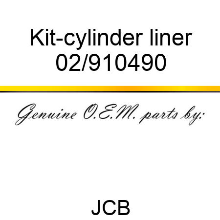 Kit-cylinder liner 02/910490