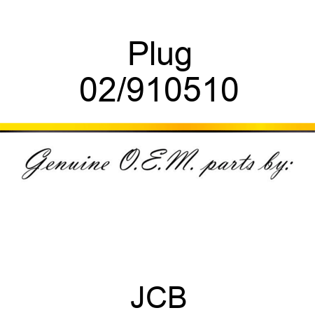 Plug 02/910510