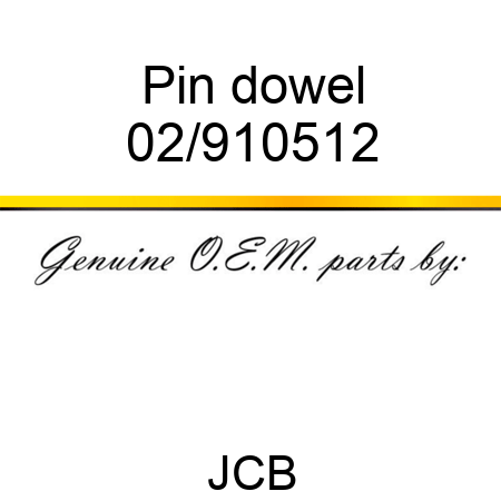 Pin dowel 02/910512