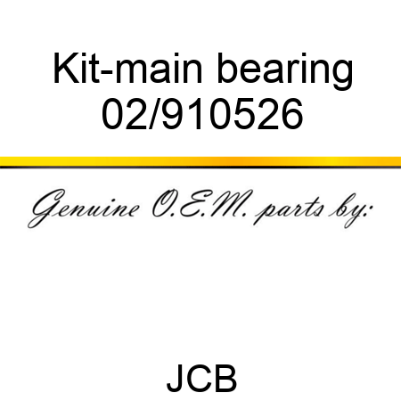 Kit-main bearing 02/910526