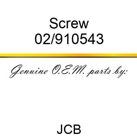 Screw 02/910543