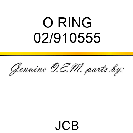 O RING 02/910555