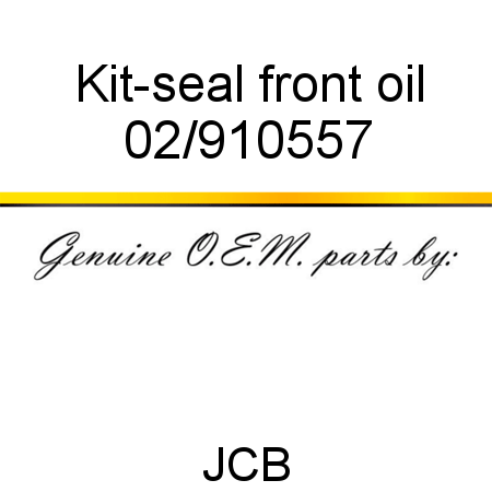 Kit-seal, front oil 02/910557