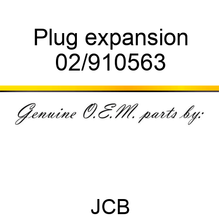 Plug expansion 02/910563