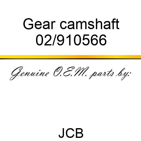 Gear camshaft 02/910566