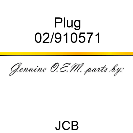 Plug 02/910571