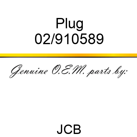 Plug 02/910589