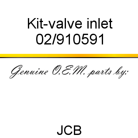 Kit-valve, inlet 02/910591