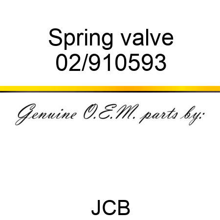 Spring valve 02/910593