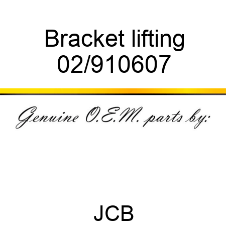 Bracket lifting 02/910607