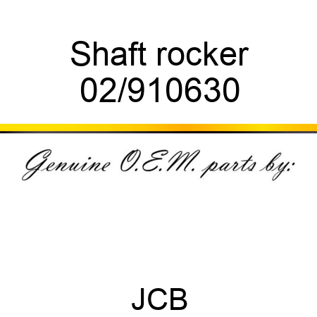 Shaft rocker 02/910630