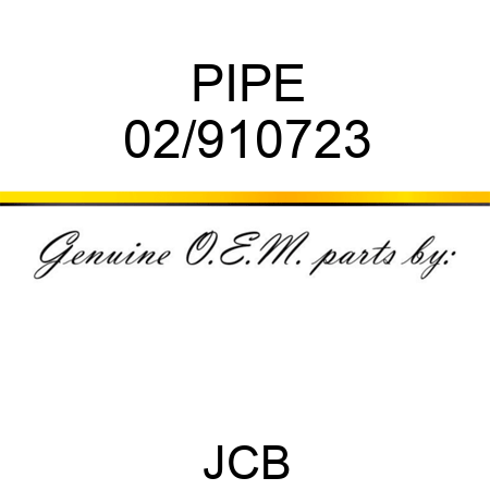 PIPE 02/910723