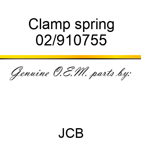 Clamp spring 02/910755