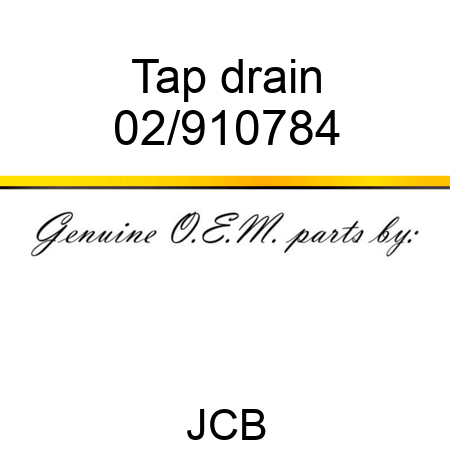 Tap drain 02/910784