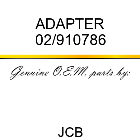 ADAPTER 02/910786