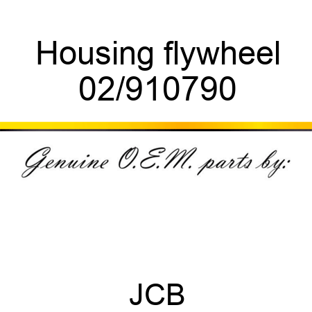 Housing flywheel 02/910790