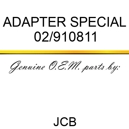 ADAPTER SPECIAL 02/910811