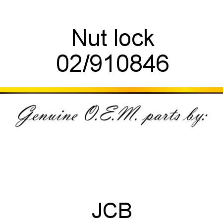 Nut, lock 02/910846