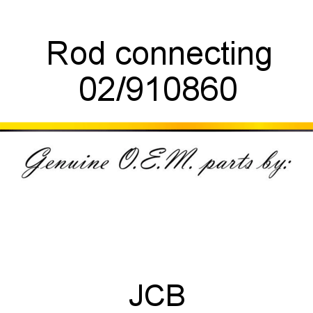 Rod, connecting 02/910860