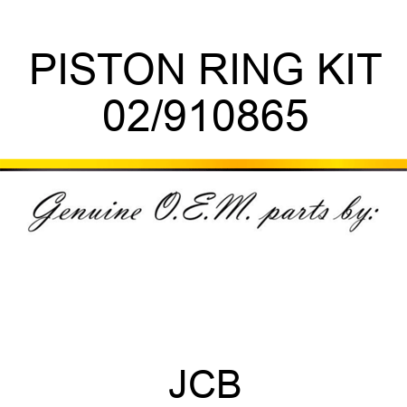 PISTON RING KIT 02/910865