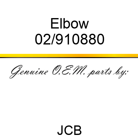 Elbow 02/910880
