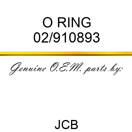 O RING 02/910893
