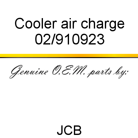 Cooler air charge 02/910923