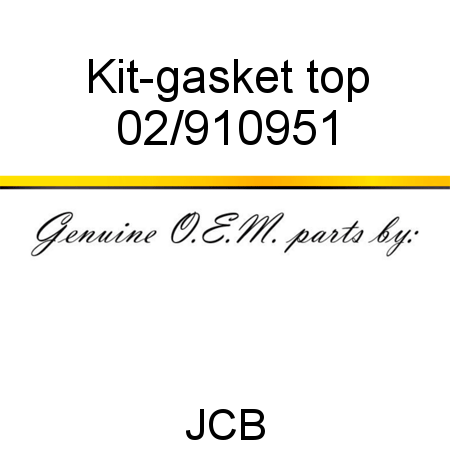 Kit-gasket, top 02/910951