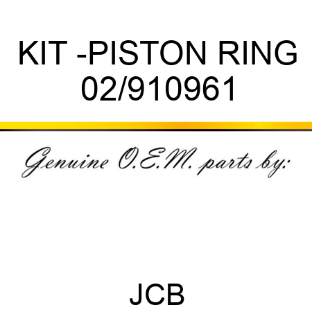KIT -PISTON RING 02/910961