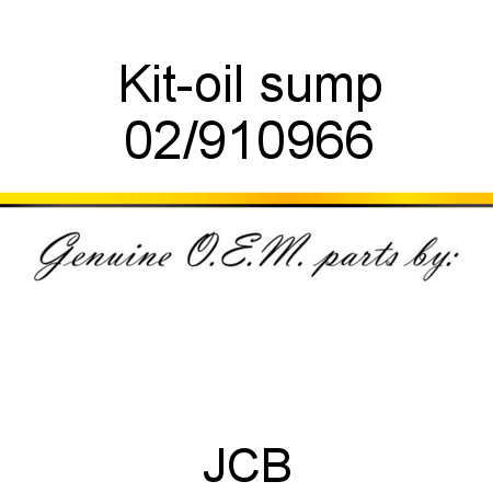 Kit-oil sump 02/910966