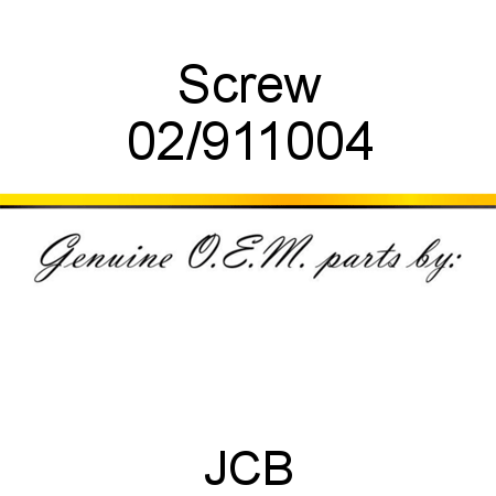 Screw 02/911004
