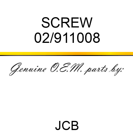 SCREW 02/911008